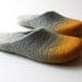 like a sunrise on the ocean horizon" felted wool slippers HANDMADE TO ORDER
