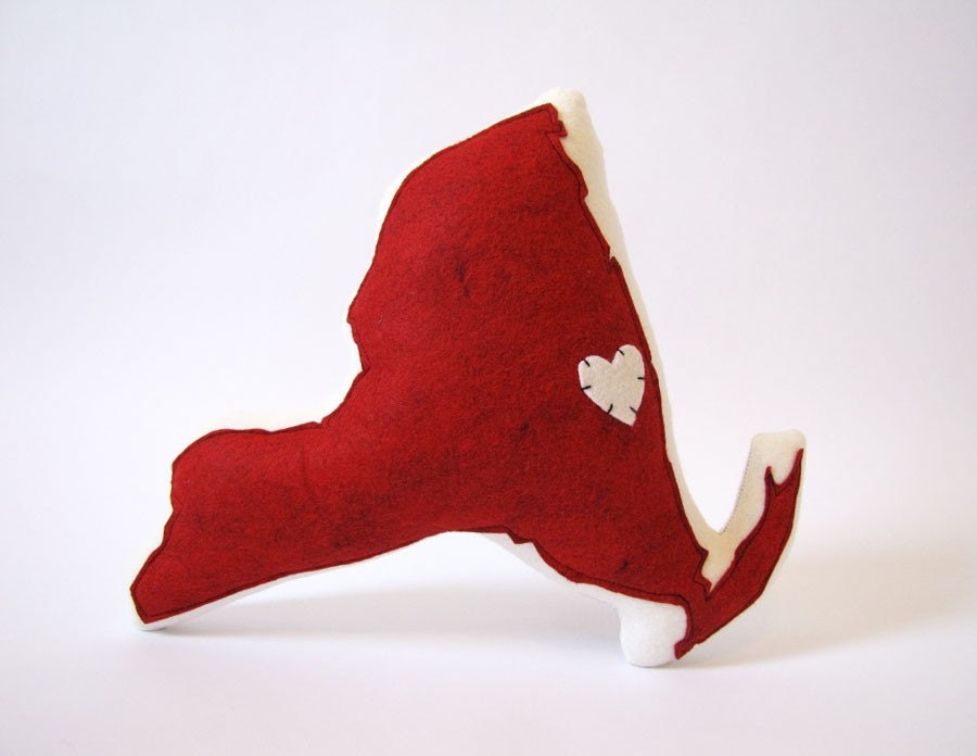 Customizable New York State Pillow