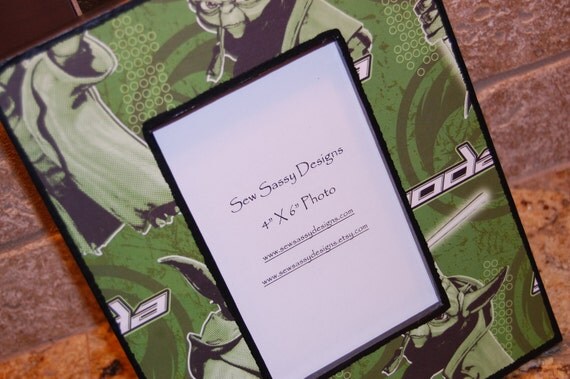 STAR WARS YODA Picture Frame5x7 by sewsassydesigns on Etsy