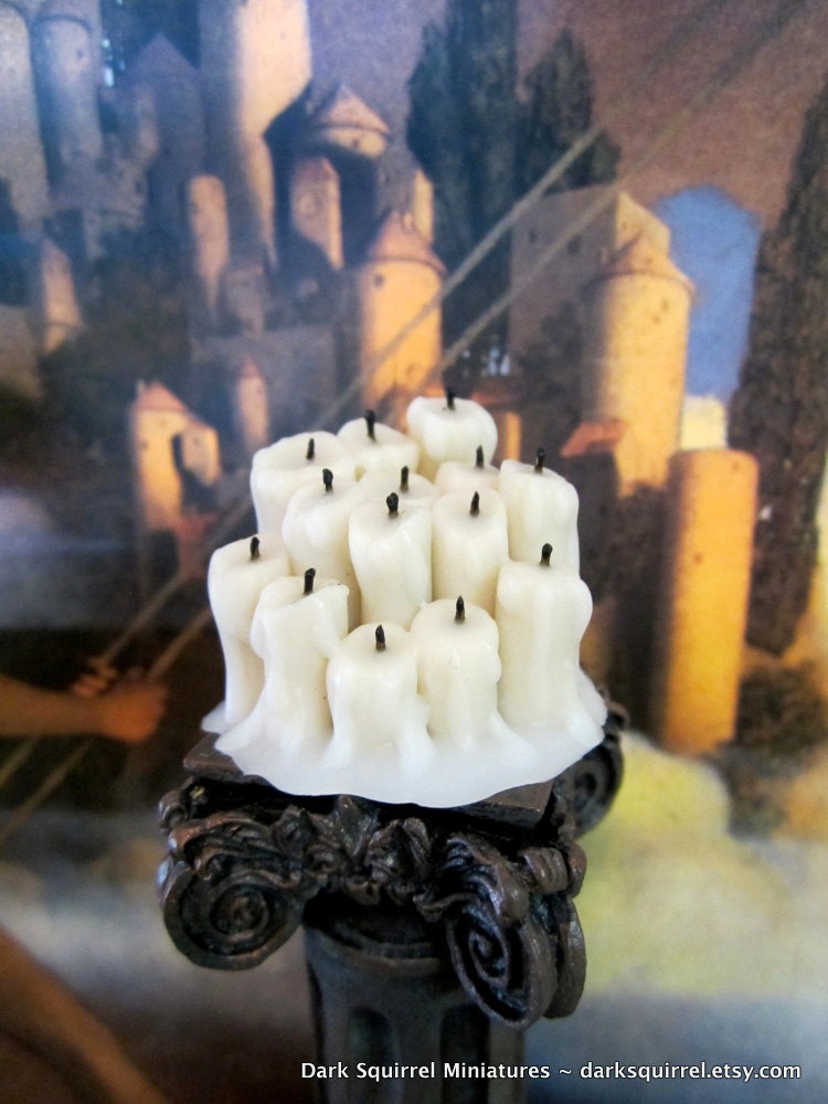 Display of Dripping Candles in 1/12 scale by Dark Squirrel