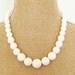 Chunky Sponge Coral Graduated Beaded Necklace Pick Your Color - Aqua Blue, Bright White, or Coral Pink