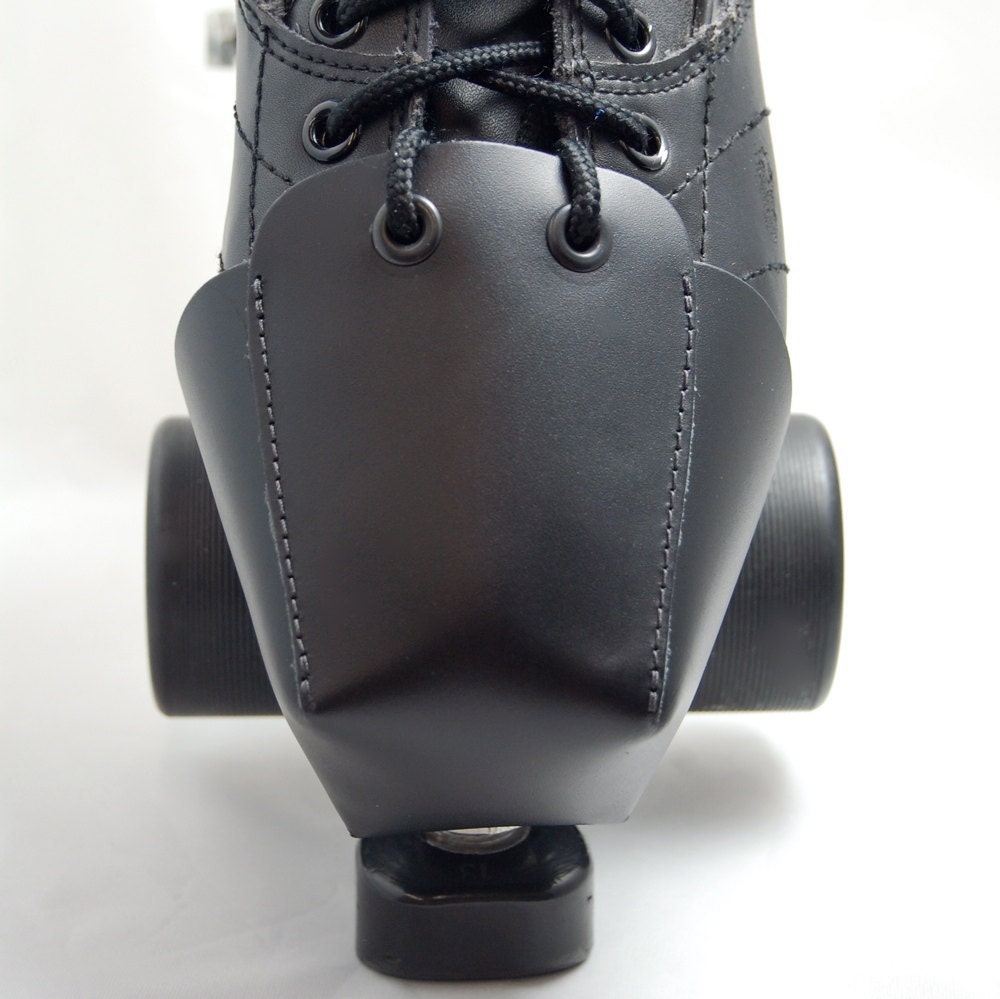 DA-45 Plain Black Leather Toe Guards