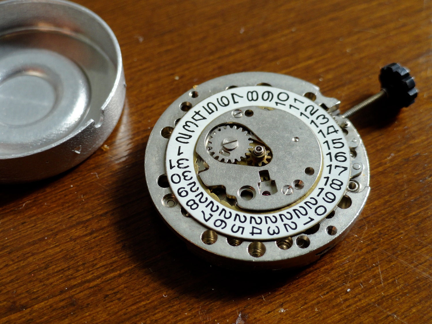 Vintage Steampunk Watch Head Face Gears and Case