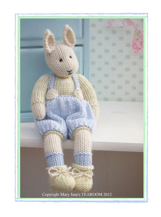 SAMUEL ... A Spring baby Bunny/ Pdf TOY Knitting Pattern / DIGITAL Instant Download