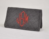 Custom Monogrammed Eco Card Cases Wallets in a Variety of Colors