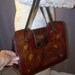 VINTAGE Large Hand tooled Leather Bag looks almost new