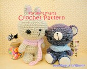 amigurumi pattern: crochet Bear and Bunny pattern PDF guide