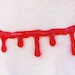 Bloody  Drip Necklace - Vampire choker  necklace - Bright  Red Blood
