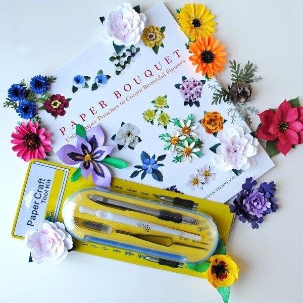 Paper Bouquet BOOK and Paper Craft TOOL KIT