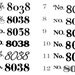 Vinyl Decal - House Number