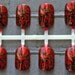 Japanese Nail Art- Red Gothic Baroque Press On Fake Nails