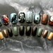 Japanese Nail Art- Edgar Allan Poe Press On Nails