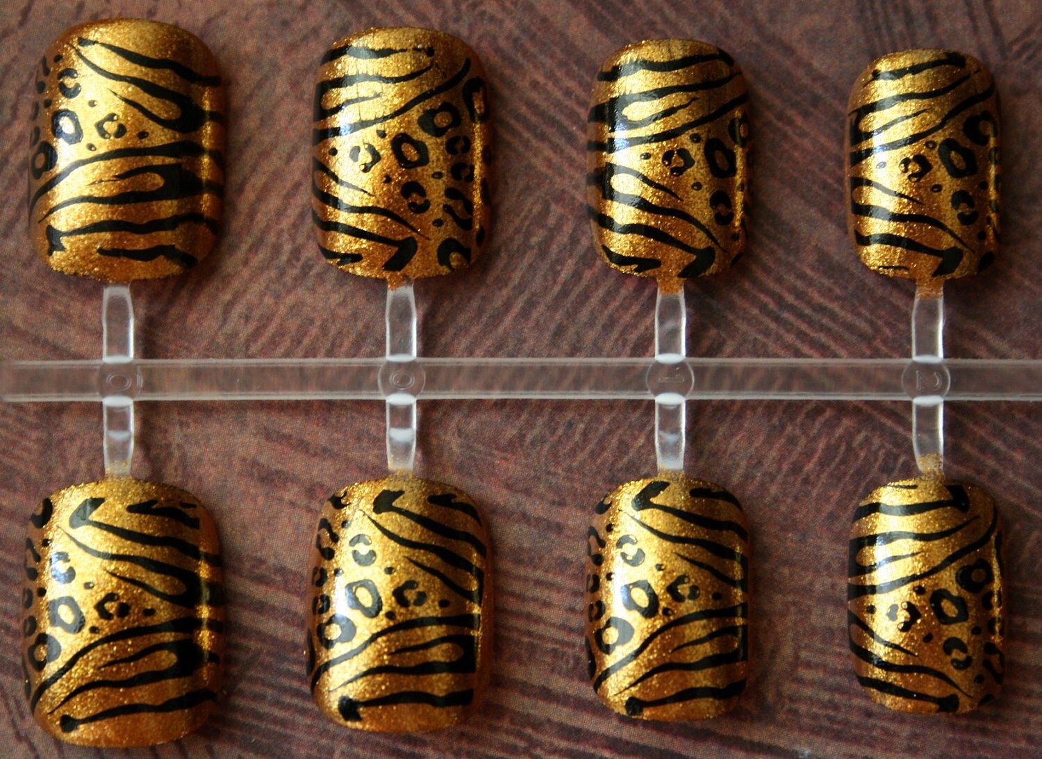 Fake Nails Wild Animal Prints Press On by Nevertoomuchglitter
