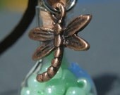 Potion Bottle Pendant  - Dragonfly Seafoam