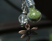 Dragonfly Potion Pendant - Summer Dreams Dragonfly Potion Bottle Pendant or Charm