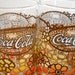 SALE 50% - vintage 1970s mod Coca Cola drinking glasses, set of 4