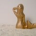 golden mermaid paperweight