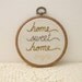 home sweet home, embroidered wall art