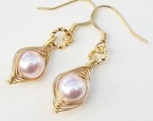 Pea In The Pod Earrings   - One Pea In The Pod Gold Earrings. For Brides, Bridesmaids, Family,Sisters, Best Friends And Mothers.