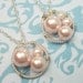 Generations Pendant Necklace Two Three Or Four Swarovski Pearls. Personalize To Suit Your Family. Great Gift For Mom Or Grandma