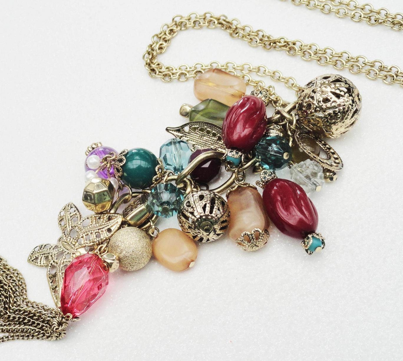 Gold Multi Charm Necklace