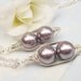 Like 2 Peas In A Pod Necklaces - Set Of 2 - 2 or 3 Pearls Choose Your Color Swarovski Pearls