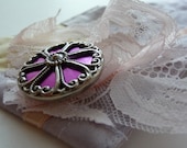 Cuff Wrist Cuff Handmade Victorian Look Wrist Cuff Fabric Cuff Bracelet Lace Elegant Button Unique Accessories Purple