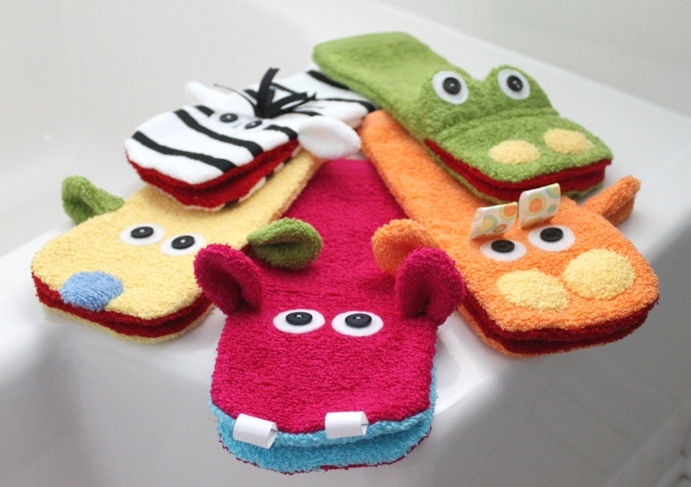 washcloth puppets