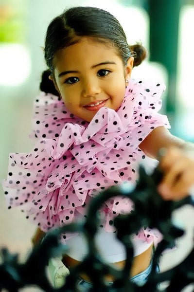 Trendy  tulle polka dot bolero shrug ...BABY...