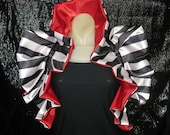 High Drama reversible Bolero Shrug EMO Stripes ...RINGMASTER... Skirt also available upon request