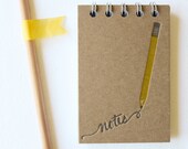 Pencil Note Letterpress Notebook