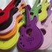 Wooden Form Guitars - Random Color Mix - 8 Pieces