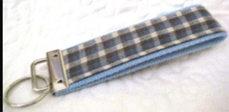 Light Blue and Gray Key Fob