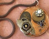 Copper Rose Necklace