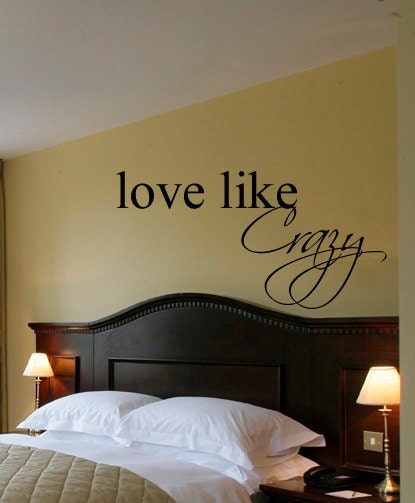 Vinyl Decal Large Love Like Crazy