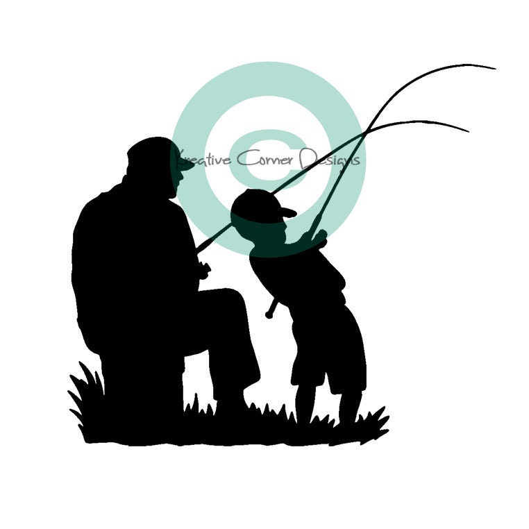 Father and Son Fishing Vinyl Decal