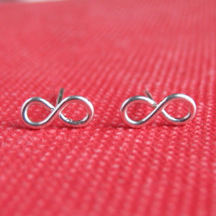 Infinity Earrings Figure 8 Sterling Silver Studs