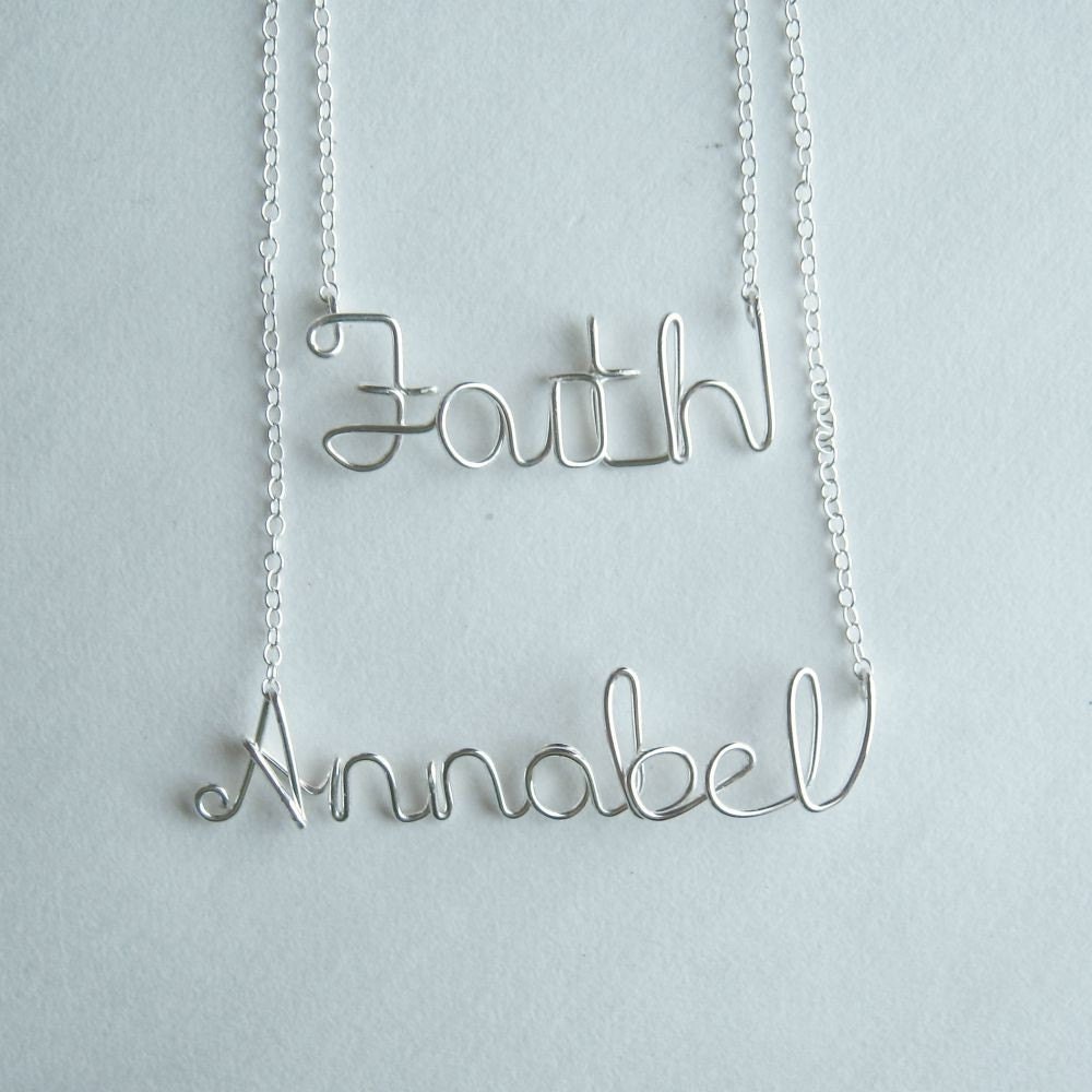 Personalized Custom Name Sterling Silver Necklace