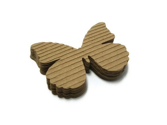 Butterfly Corrugated Die Cuts In Kraft