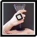 Glass Ring Handmade - big bold oversize adjustable - ENDLESS CLASSIC -  1.8 inch