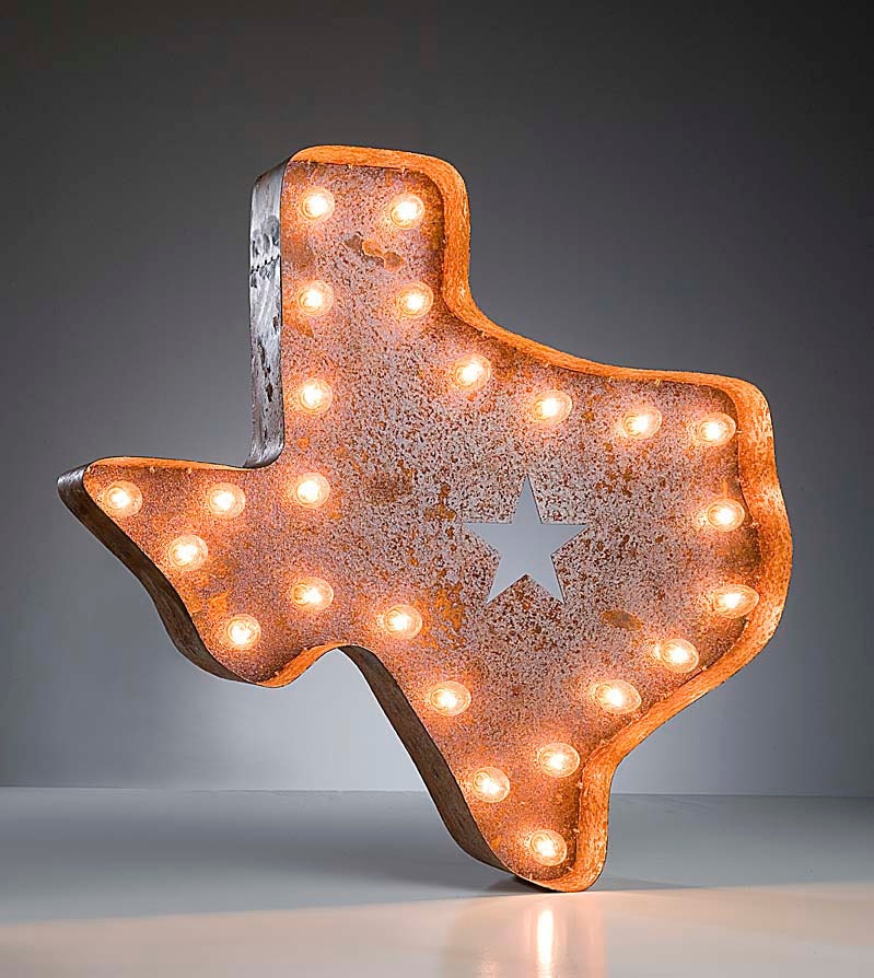 Vintage Marquee Lights - Texas