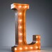 Vintage Marquee Lights - Ready to Ship - Letter L