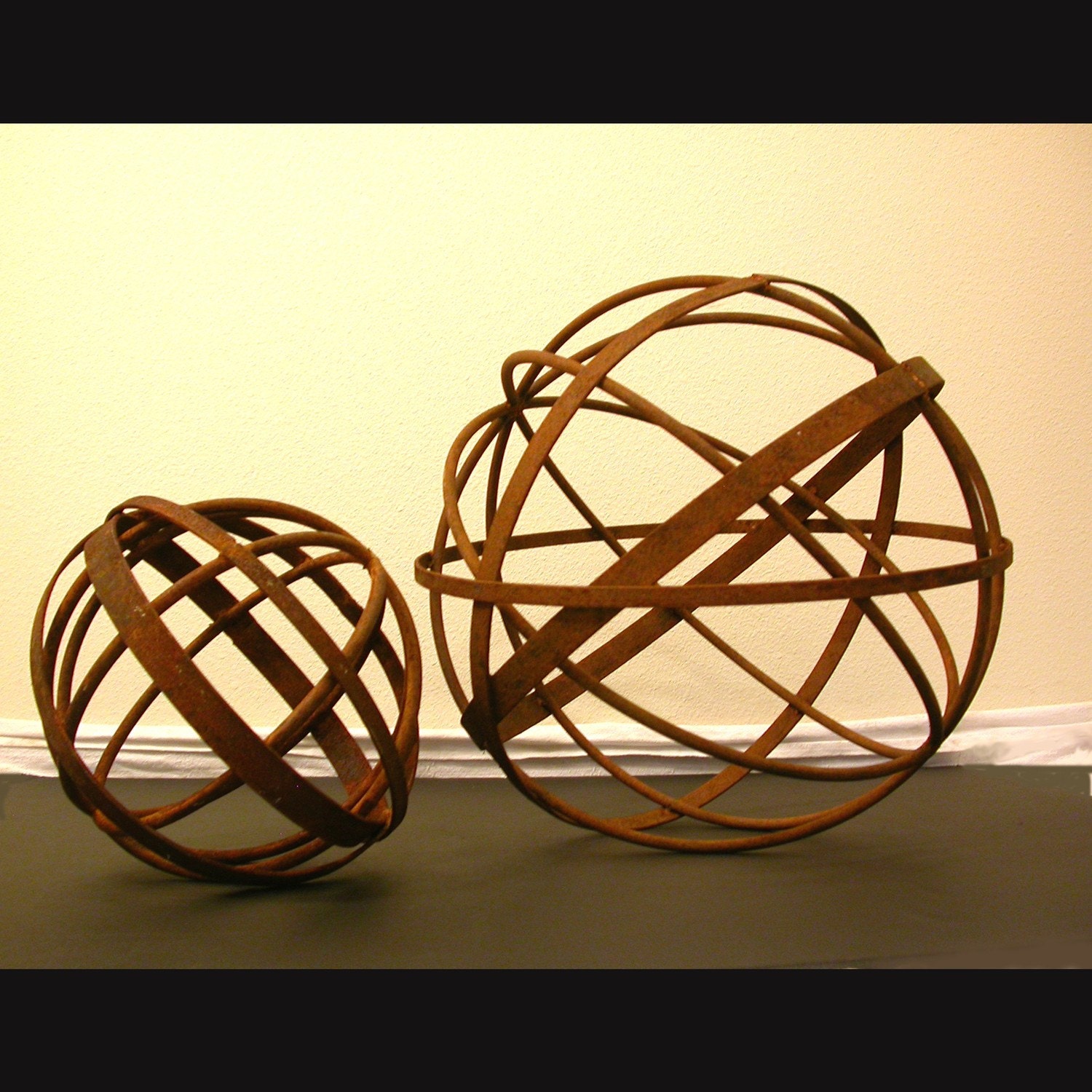 24" Sphere Garden Metal Sculpture
