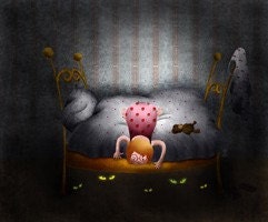 Visiteurs nocturnes - Signed print
