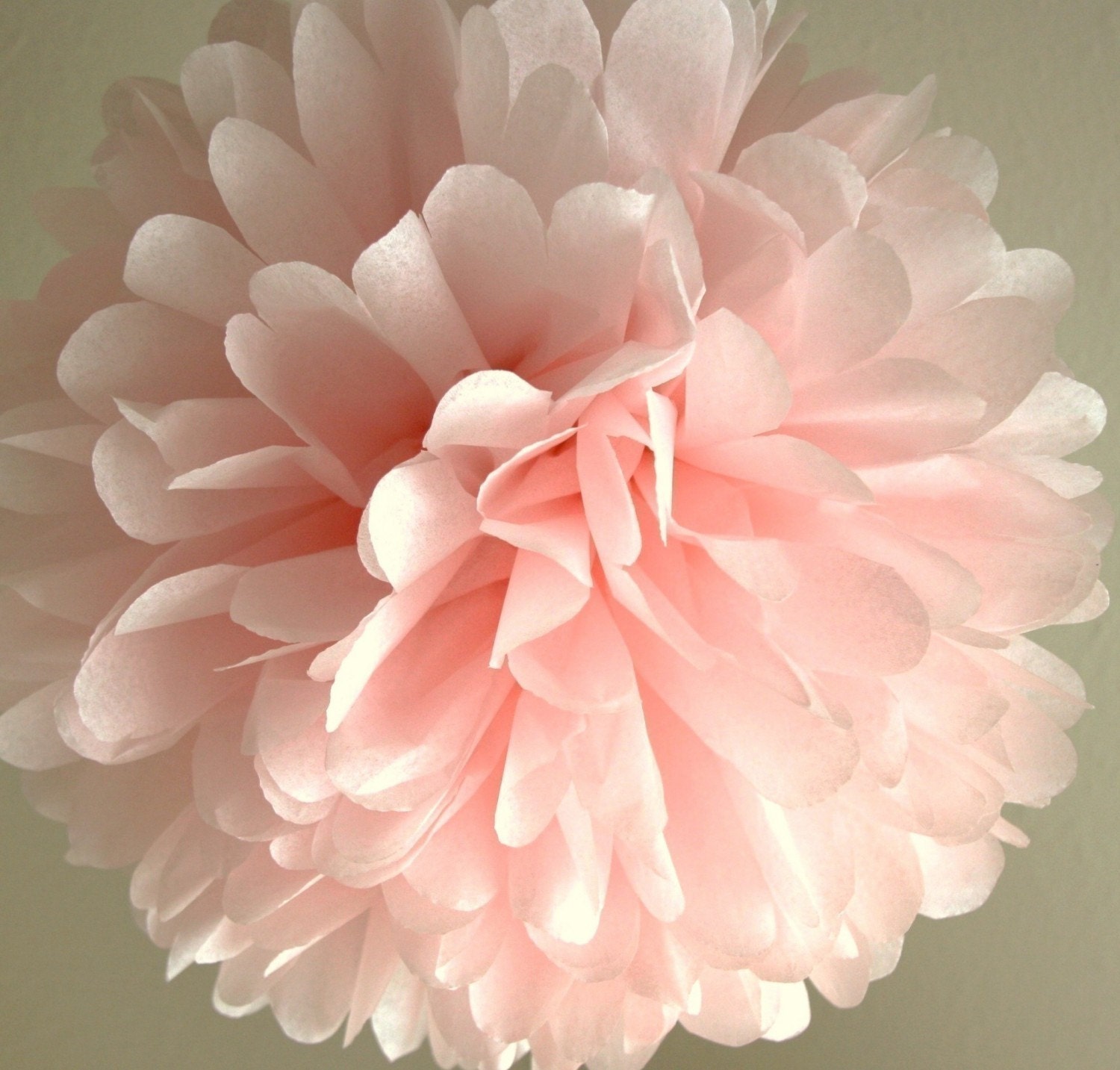 Light Pink Tissue Pom Pom .. Wedding Decoration / Bridal Shower / Birthday / Baptism / Party Decoration