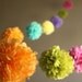 Party Pom Garland - choose your colors .. featured in Brides magazine