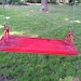 Vintage Red Wooden Tree Swing Summer  Rustic Farmhouse Outdoor