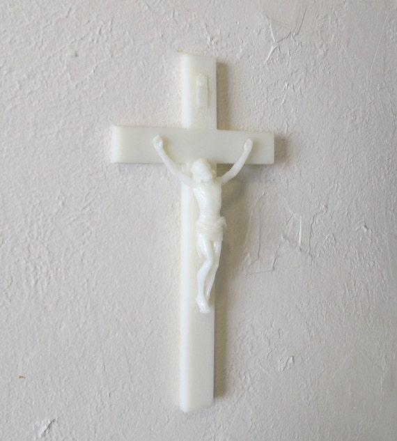 Plastic Glow in the Dark Crucifix by mirrorghost on Etsy