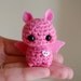 Pink Mini Bat Amigurumi - Kawaii Halloween Decoration