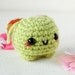 25% Off Sale - Kawaii Bug Mini Amigurumi - Green